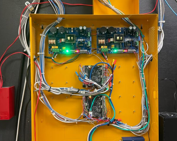 Access control panel that powers campus-wide lockdown at a Dallas school
