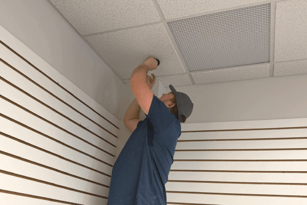 Commercial security system installation in Austin, TX retail interior