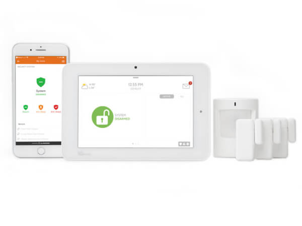 Complete residential alarm system with panel app sensors