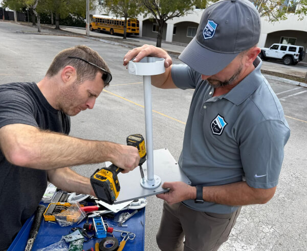 Video surveillance camera system installed at a Waco parking lot