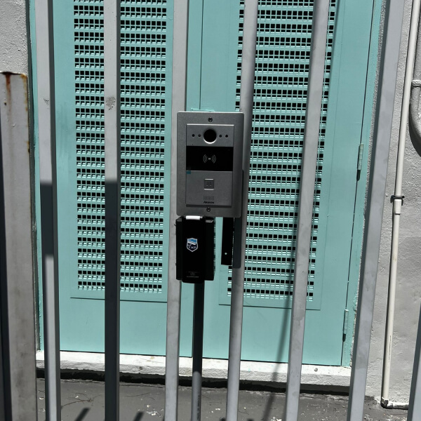 Video intercom and access reader integrated at a Killeen gate